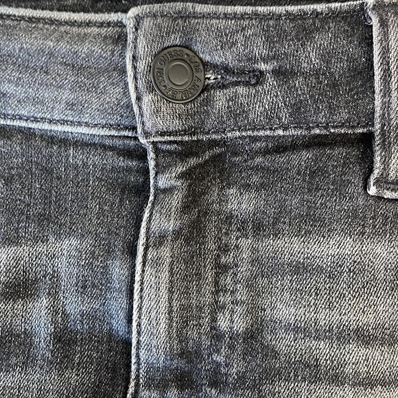 Guess Black Washed, Distressed Denim Short 
Style # W7FD10R2FN0 - Picture 5 of 7